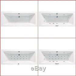 Dallas Double Ended Luxury Rectangular Bath 3 Sizes Whirlpool & Airpool