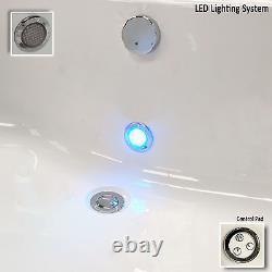 Decadence 1700 x 800mm 12 Jet Whirlpool Bath & LED Light