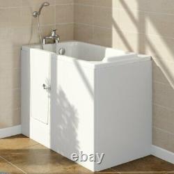 Deep Soak Space Saving Easy Access Walk In Bath with Integral Seat LH Door