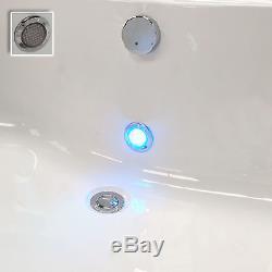 Derwent 1400 x 700mm Bath With ECO 24 Jet Whirlpool With LED Kinetic Light