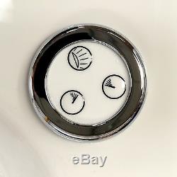 Derwent 1600 x 700mm Bath With ECO 24 Jet Whirlpool With LED Kinetic Light