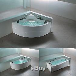 Designer Whirlpool Baths Straight/ Corner /Offset tub jets taps pop up waste NEW