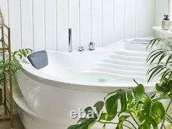 Designer Whirlpool Bathtub With Massage Heater Light Waterfall Ozone Corner Bath