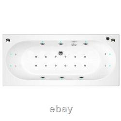 Double Ended Whirlpool Bath 1700x700 10 Jet (6 Jet System) LED lights, 12 AirSpa