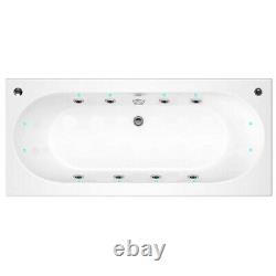 Double Ended Whirlpool Bath 1700x700 8 Jets, LED rim lighting