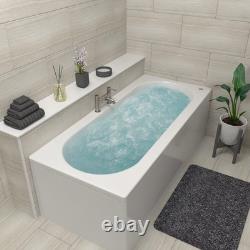 Double Ended Whirlpool Spa Bath with 14 Whirlpool Jets 1700 x 750mm BeBa 26239