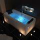 Double Whirlpool Bath Tub Jacuzzi Massage Jets Acrylic Spa 2 Person Bathroom