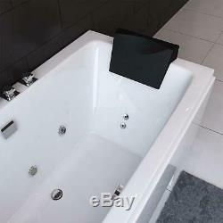 Double Whirlpool Bath Tub Jacuzzi Massage Jets Acrylic Spa 2 Person Bathroom