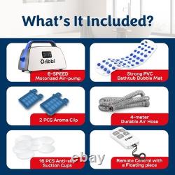 Electric Bubble Massage Bathtub Mat Non-Slip Full-Body Waterproof Hot Tub S