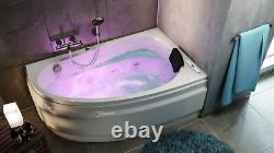 Emotion Startdust Premium Bathtub Whirlpool Right 150 x 95cm White