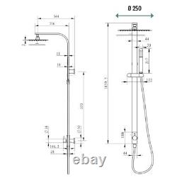 Equipped shower column 024 brass shower blower frame P46xH106