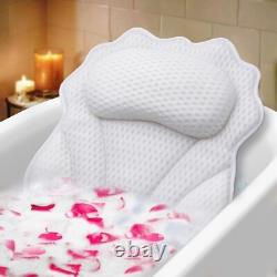 Ergonomic Spa Bath Pillow with Machine Washable Cover Transform Your Bath