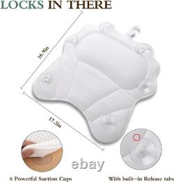 Ergonomic Spa Bath Pillow with Machine Washable Cover Transform Your Bath