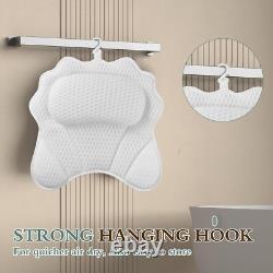 Ergonomic Spa Bath Pillow with Machine Washable Cover Transform Your Bath