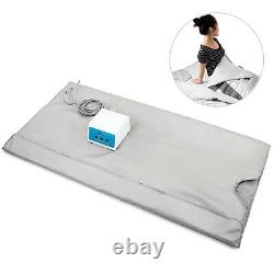 Far Infrared Fir Sauna Blanket Slimming 3 Zone Waterproof Beauty Home Salon