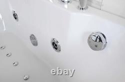 Faro 1600mm x 860mm Deluxe Small Whirlpool Bath & Air Spa Bath