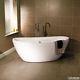 Freestanding Luxury Bath Modern Bathroom Tub Double Ended Oval White Acrylic