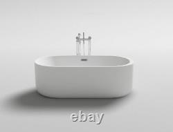 Freestanding Whirlpool Bathtub 170 X 80 CM With 12 Massage Nozzle LED Luxuswanne