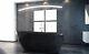 Freistehende Badewanne GOYA 160x70 cm Ovale Standbadewanne Mineralguss schwarz