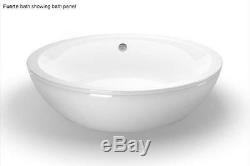 Fuerte 1740x865mm Luxury Freestanding Acrylic Flush-Spa Air Spa Oval Bath