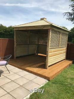 Gazebo Wooden Hot Tub Cover Jacuzzi Shelter Spa Cover £950