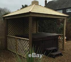 Gazebo Wooden Hot Tub Cover Jacuzzi Shelter Spa Cover We Assemble For Free