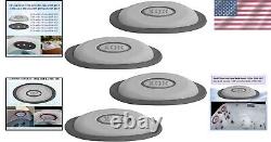 Grey Spa Pillow Inserts 4-Pack with Support for Jacuzzi J-300 Series Hot Tubs