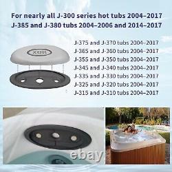 Grey Spa Pillow Inserts 4-Pack with Support for Jacuzzi J-300 Series Hot Tubs