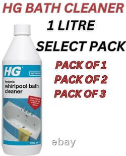 HG Hygienic Whirlpool Bath Cleaner Spa Hot Tub Jacuzzi Cleaner 1 Litre Soap, Oil