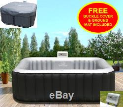 Heated Alpine Hot Tub Jacuzzi Airjet Spa Portable System Inflatable Pool Bath