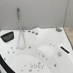 Home Deluxe Whirlpool Corner Bath Bathtub Tub Pool Thermostat Spa Heatin