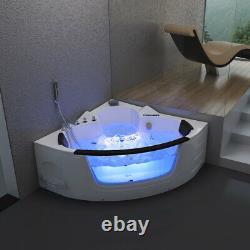 Home Deluxe Whirlpool Corner Bath Bathtub Tub Pool Thermostat Spa Heating Heat