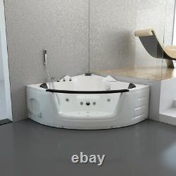 Home Deluxe Whirlpool Corner Bath Bathtub Tub Pool Thermostat Spa Heating Heat