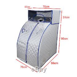 Home Portable Steam Sauna Loss Weight Spa Head Cover Tent Slimming Bath+Chair