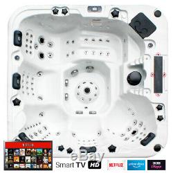 Hot Tub 6-7 Person Luxury 19 Smart Android Tv Jacuzzi Spa 32amp American Balboa