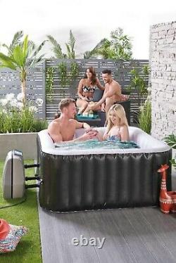 Hot Tub Inflatable Jacuzzi Outdoor Spa Set Jet Bubble Massage 4 Person Garden Uk