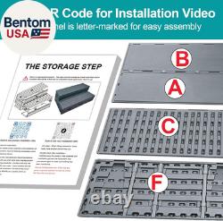 Hot Tub Steps with Storage Extra Wide, 2-Step Spa Stairs Non-Slip Heavy Duty 5
