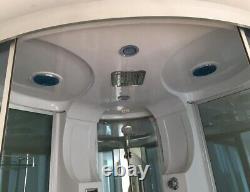 Hydro Shower-Bathtub combo 150×150 cm white, Montecarlo
