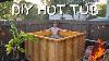 I Built A Wood Hot Tub Out Of 2x4s And T U0026g Fire Heated Hot Tub Build Part 1