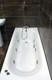 Imelda Whirlpool Spa Bath Acrylic White 1700 x 700mm Brushed Brass Jet Options