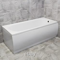 Imelda Whirlpool Spa Bath Acrylic White 1700mm x 700mm with Black Jet Options