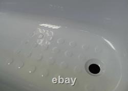 Imelda Whirlpool Spa Bath Acrylic White 1700mm x 700mm with Black Jet Options