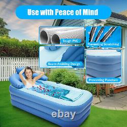 Inflatable Bath Tub Adult PVC Portable Bathtub Travel Blow Up Bath Pool Home Spa