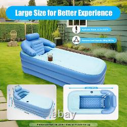 Inflatable Bath Tub Adult PVC Portable Bathtub Travel Blow Up Bath Pool Home Spa