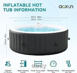 Inflatable Hot Tub 208cm Portable Large Spa Outdoor Luxury Jacuzzi Garden