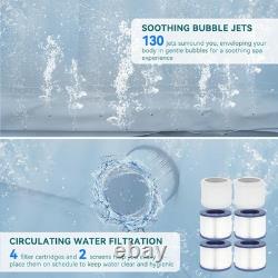 Inflatable Hot Tub 208cm Portable Large Spa Outdoor Luxury Jacuzzi Garden