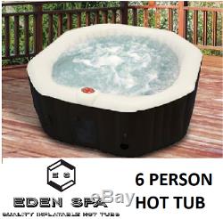 Inflatable Hot Tub Spa Jacuzzi 6 Person Eden Spa Es-900 -optional Chemical Kit