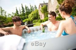 Inflatable Jacuzzi Hot Tub Set Garden Bath Spa Heating Cover Ground Mat Outdoors