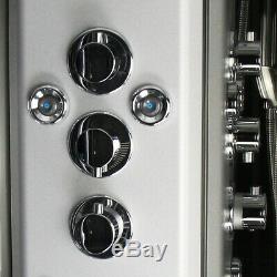 Insignia Steam Shower/Bath Cabin 1700x900mm LH Quadrant Body Jets Audio Chrome