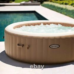 Intex 28428 PureSpa 6 Person Hot Tub Bubble Jacuzzi Deluxe Inflatable Spa Jets